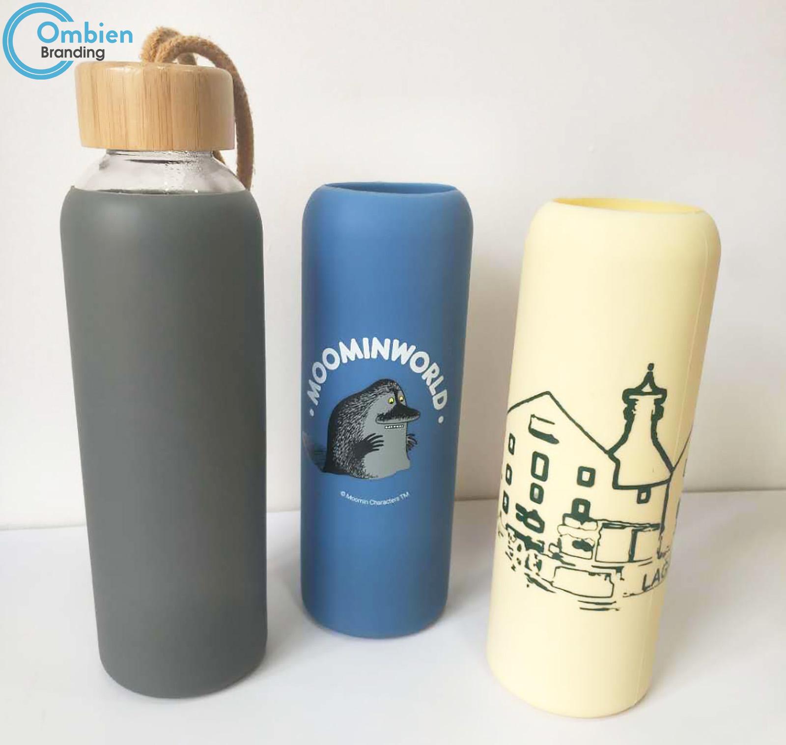 H69397 Glass bottle with  Silicone Sleeve