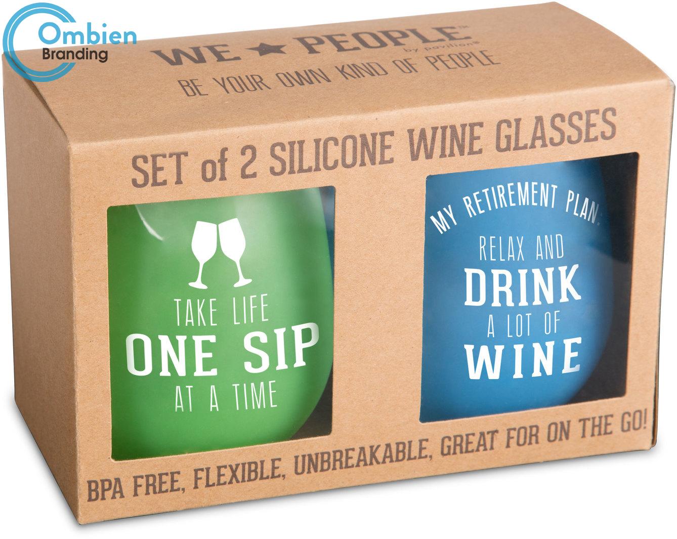 H69890 Silicone Wine Glasses